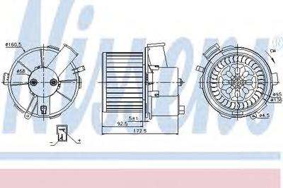 Вентилятор салона NISSENS 87092