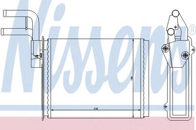 Теплообменник, отопление салона NISSENS 73987