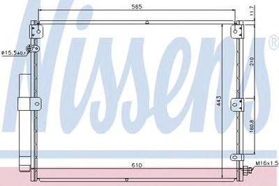 Конденсатор, кондиционер NISSENS 940375