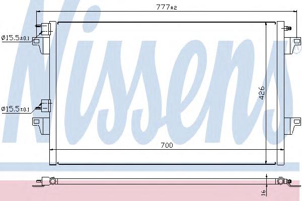 Конденсатор, кондиционер NISSENS