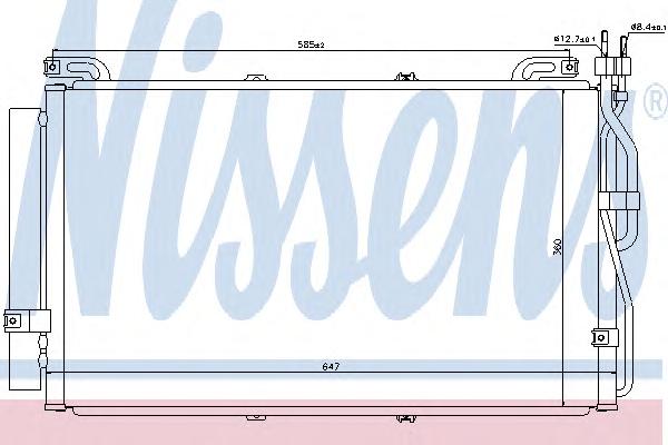 Конденсатор, кондиционер NISSENS