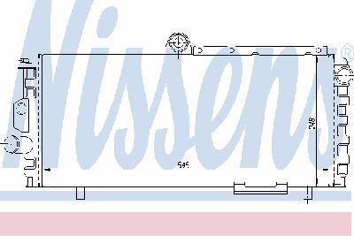 Радиатор, охлаждение двигателя NISSENS 60010