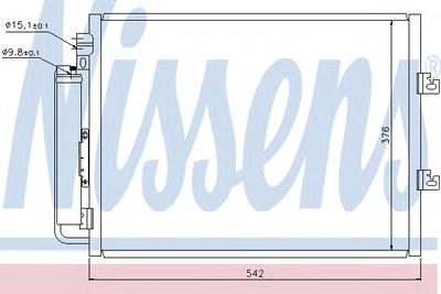 Конденсатор, кондиционер NISSENS 940126