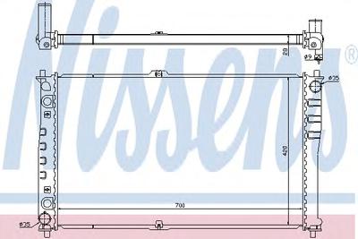 Радиатор, охлаждение двигателя NISSENS 66618