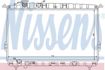Радиатор, охлаждение двигателя NISSENS 66626
