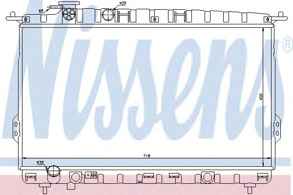 Радиатор, охлаждение двигателя NISSENS