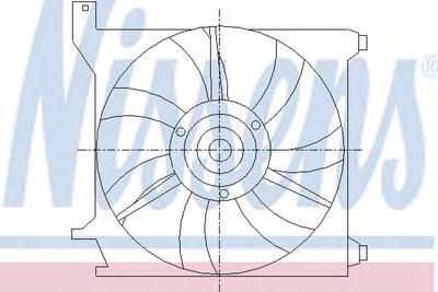 Вентилятор, охлаждение двигателя NISSENS 85589