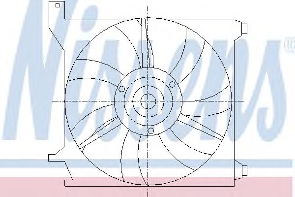 Вентилятор, охлаждение двигателя NISSENS