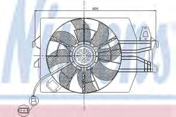 Вентилятор, охлаждение двигателя NISSENS
