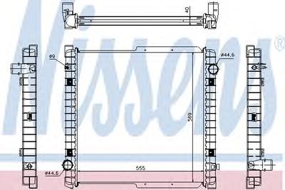 Радиатор, охлаждение двигателя NISSENS 63333