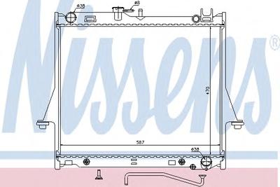 Радиатор, охлаждение двигателя NISSENS 60854