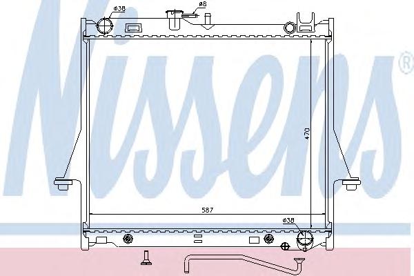 Радиатор, охлаждение двигателя NISSENS