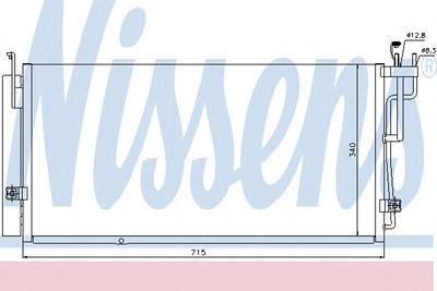 Конденсатор, кондиционер NISSENS 94823