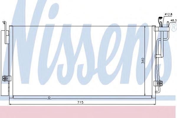 Конденсатор, кондиционер NISSENS