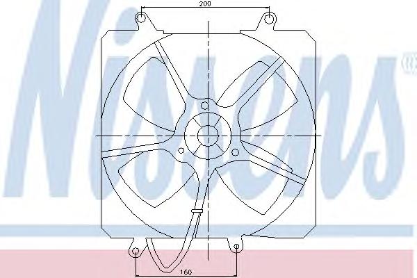 Вентилятор, охлаждение двигателя NISSENS