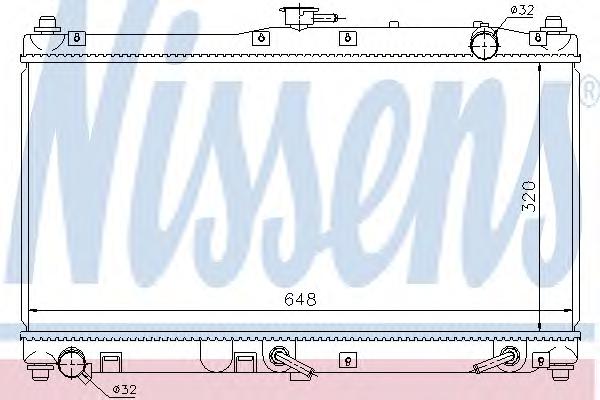 Радиатор, охлаждение двигателя NISSENS