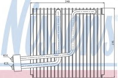 Испаритель, кондиционер NISSENS 92265