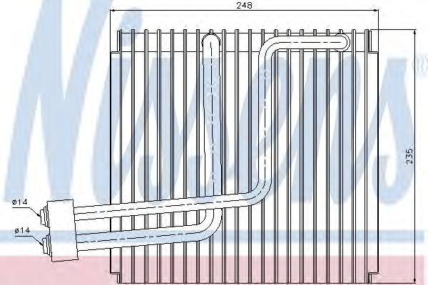 Испаритель, кондиционер NISSENS