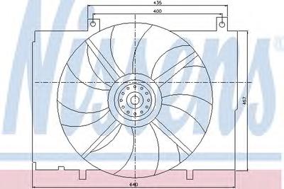 Вентилятор, охлаждение двигателя NISSENS 85290