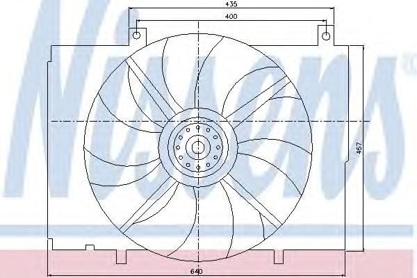 Вентилятор, охлаждение двигателя NISSENS