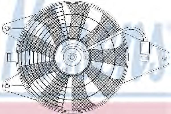 Вентилятор, конденсатор кондиционера NISSENS