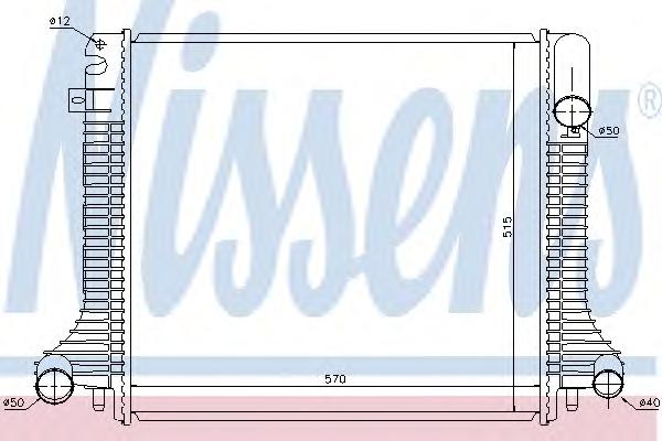 Радиатор, охлаждение двигателя NISSENS