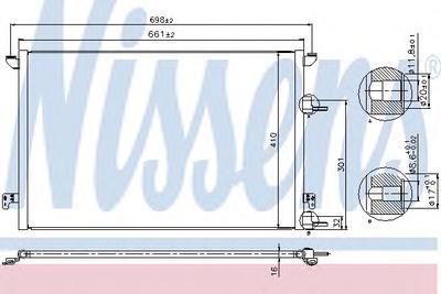 Конденсатор, кондиционер NISSENS 940320