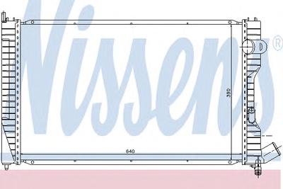 Радиатор, охлаждение двигателя NISSENS 61231