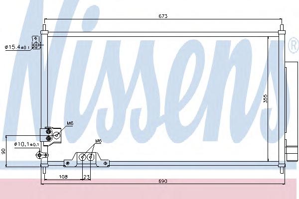 Конденсатор, кондиционер NISSENS