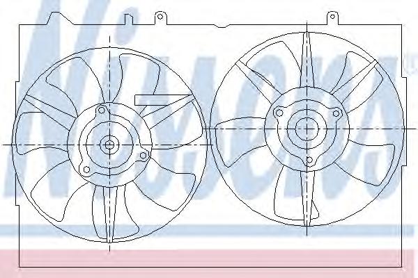 Вентилятор, охлаждение двигателя NISSENS