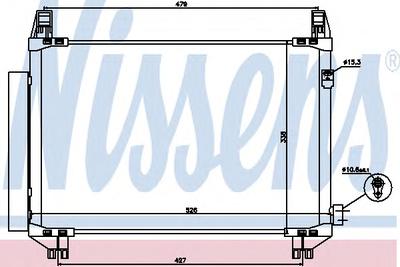 Конденсатор, кондиционер NISSENS 940085