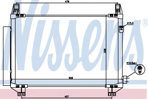 Конденсатор, кондиционер NISSENS