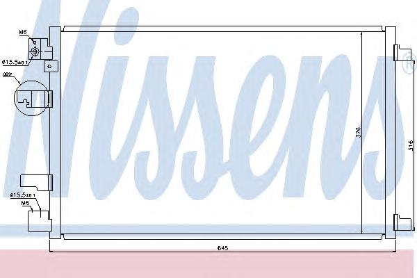 Конденсатор, кондиционер NISSENS