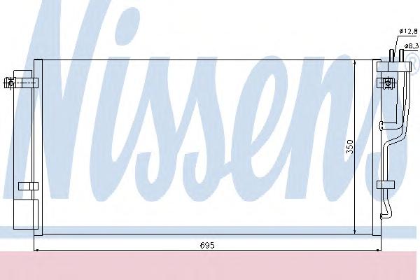 Конденсатор, кондиционер NISSENS
