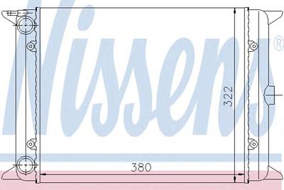 Радиатор, охлаждение двигателя NISSENS 65140
