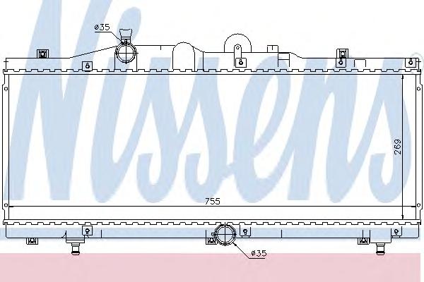 Радиатор, охлаждение двигателя NISSENS