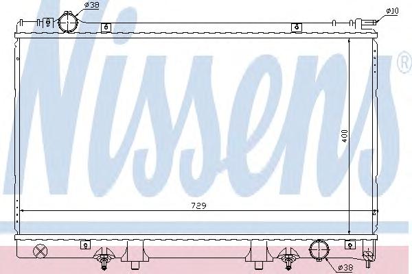 Радиатор, охлаждение двигателя NISSENS