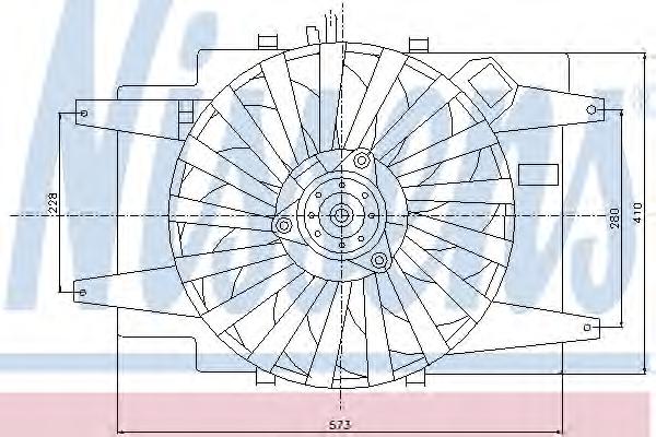 Вентилятор, охлаждение двигателя NISSENS