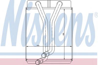 Теплообменник, отопление салона NISSENS 77501
