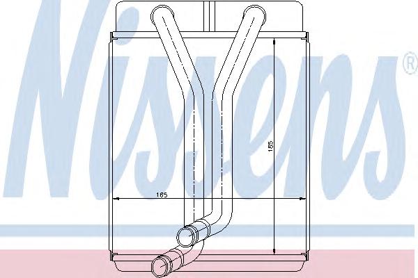 Теплообменник, отопление салона NISSENS