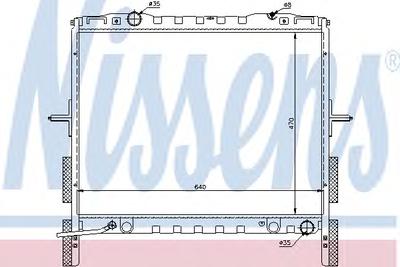Радиатор, охлаждение двигателя NISSENS 66658