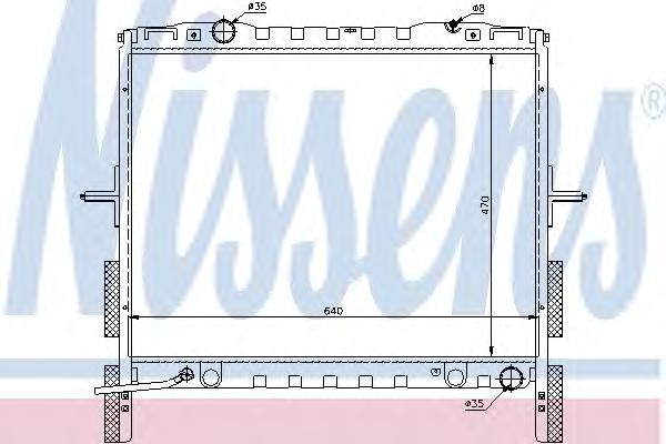 Радиатор, охлаждение двигателя NISSENS