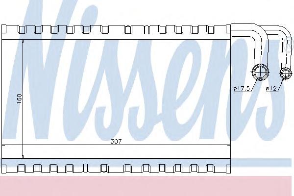 Испаритель, кондиционер NISSENS