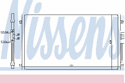 Конденсатор, кондиционер NISSENS 94557