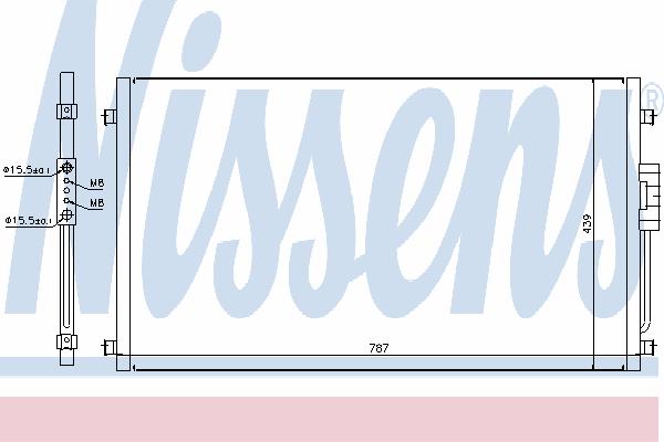 Конденсатор, кондиционер NISSENS