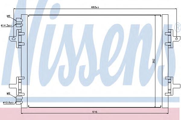Конденсатор, кондиционер NISSENS
