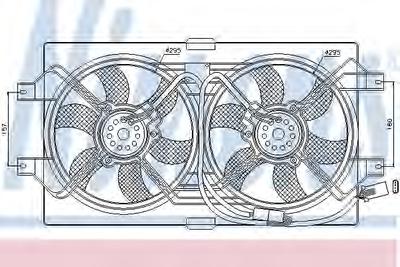 Вентилятор, охлаждение двигателя NISSENS 85386