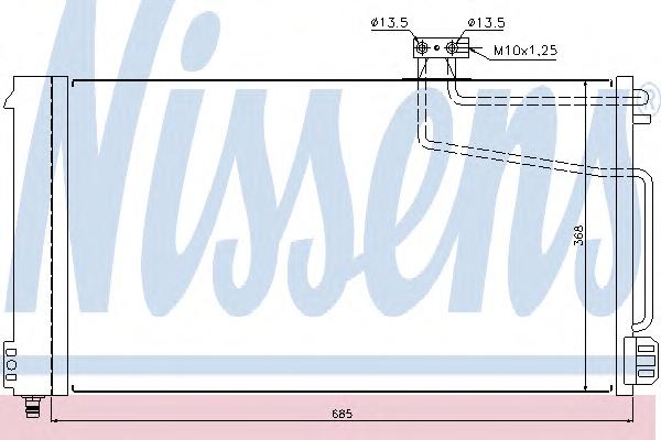 Конденсатор, кондиционер NISSENS