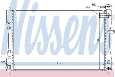 Радиатор, охлаждение двигателя NISSENS 68185