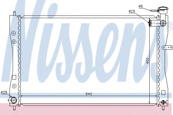 Радиатор, охлаждение двигателя NISSENS
